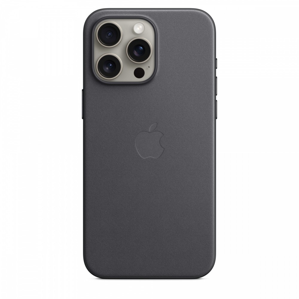 Apple Etui z tkaniny FineWoven z MagSafe do iPhonea 15 Pro Max - czarne