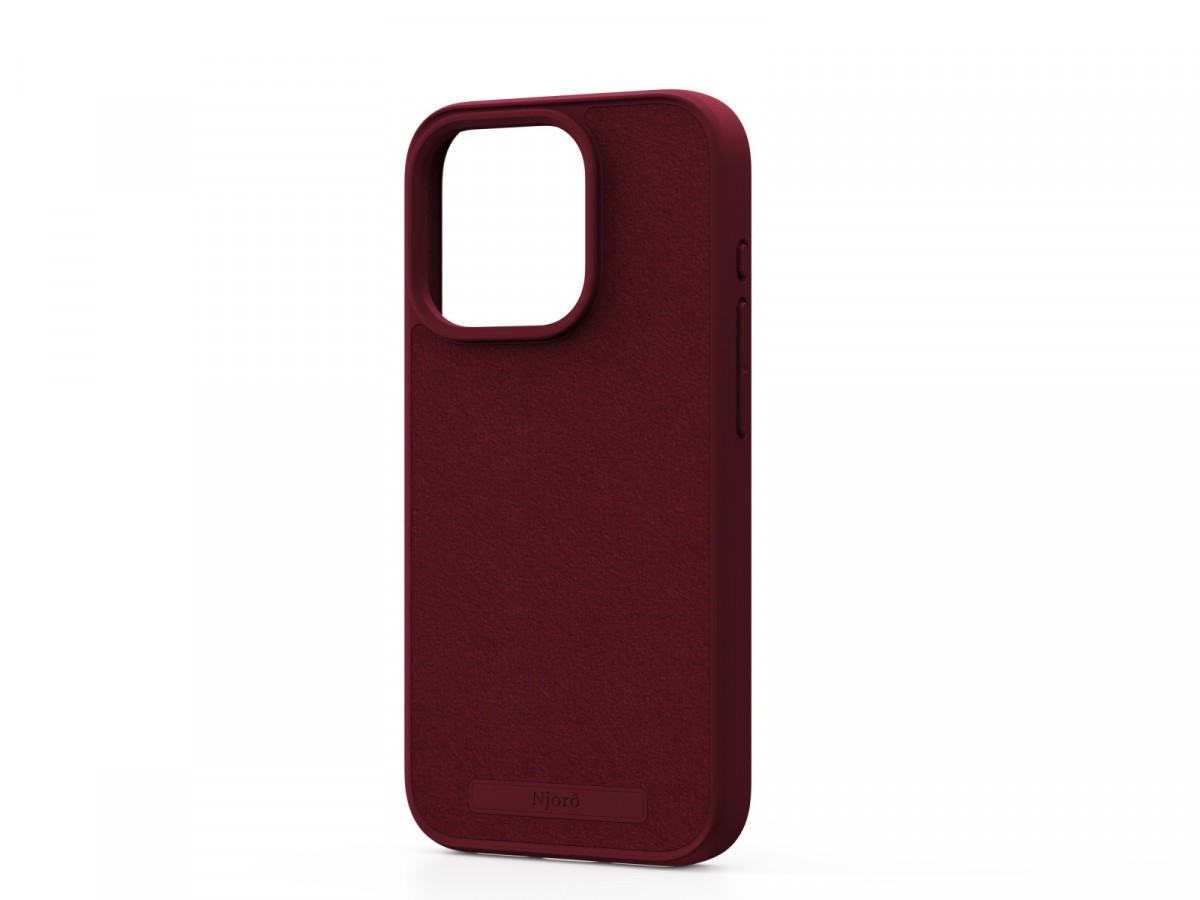 Njord by Elements Etui do iPhone 15 Pro MagSafe zamsz Czerwone