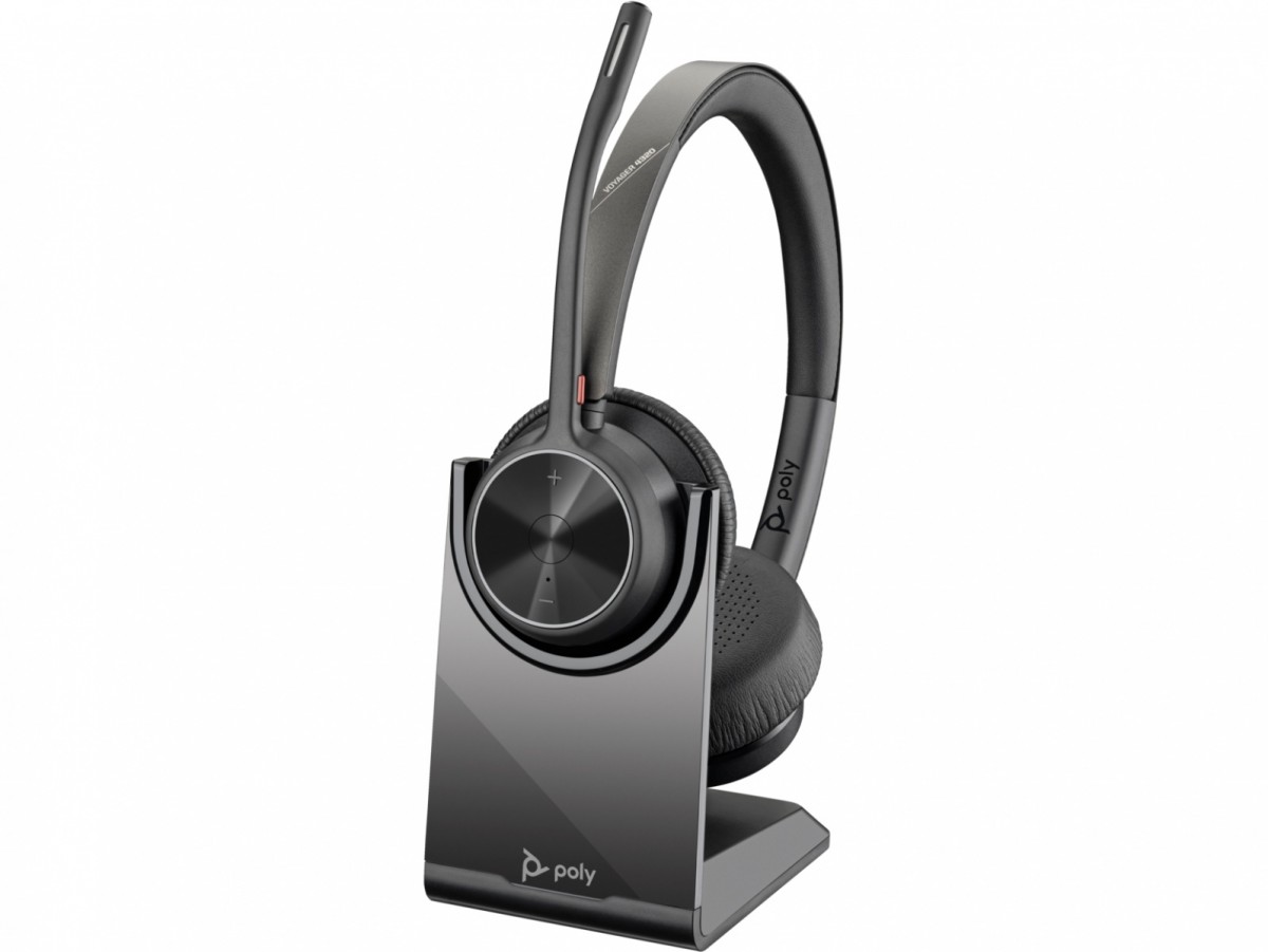 POLY Słuchawki Voyager 4320 UC ST USB-A BT700 USB-A Z podstawką do ładowania 77Y99AA
