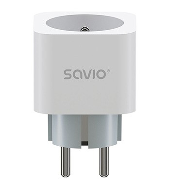 Savio Inteligentne gniazdko Wi-Fi 16A Pomiar zużycia energii, wielopak 3 szt., AS-01, białe