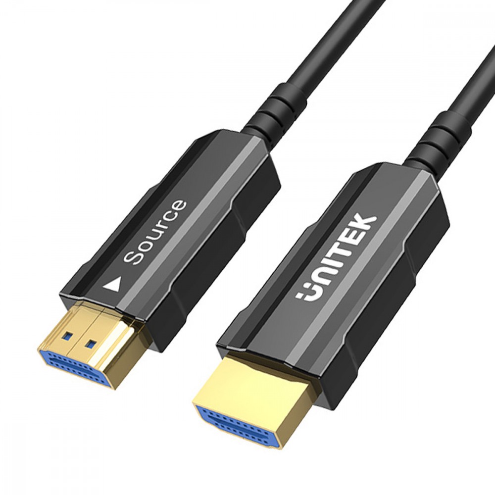 Unitek Kabel Optyczny HDMI 2.0 25m AOC 4K60Hz C11072BK-25M