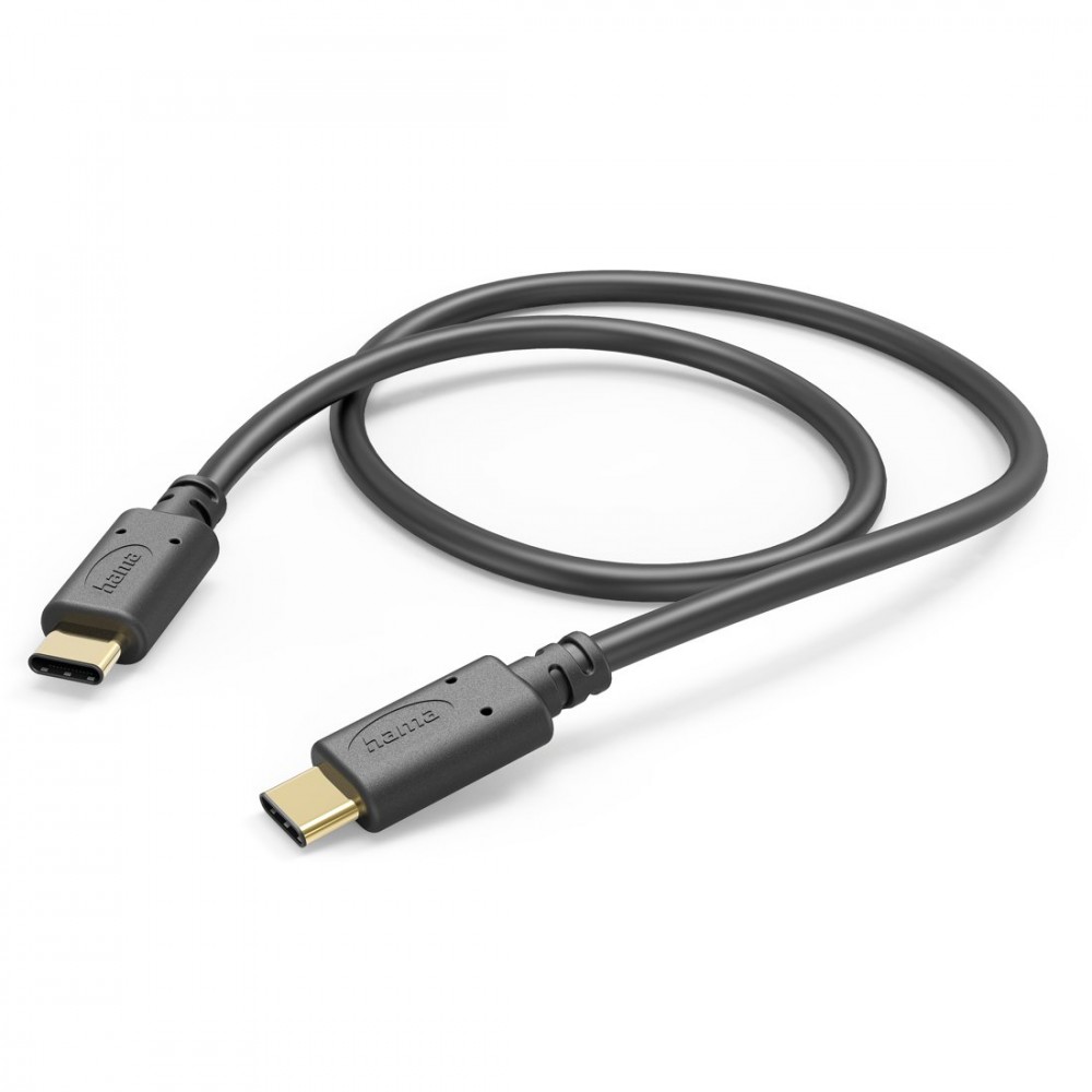 Hama Kabel ładujący USB-C - USB-C 1,5m Czarny