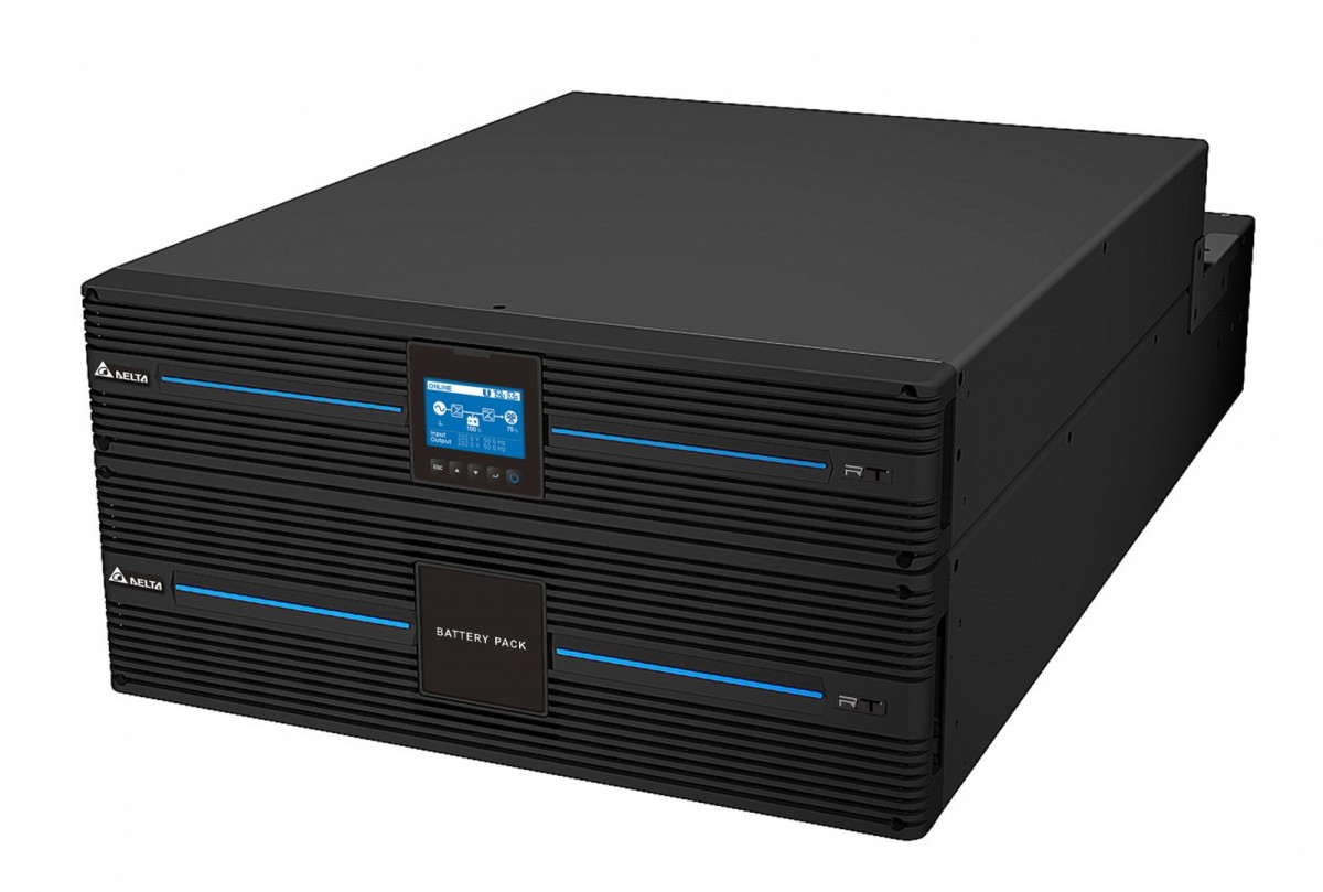 DELTA ELECTRONICS Zasilacz awaryjny UPS UPS103R2RT0B035 Amplon RT-10K Standard; moduł bateryjny 20x9Ah oraz bypass z dystrybucją C13x6; C19x5