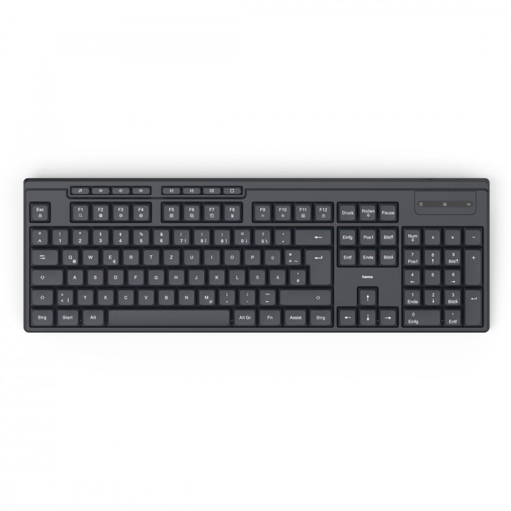Hama Klawiatura WK-200 bezprzewodowa Czarna