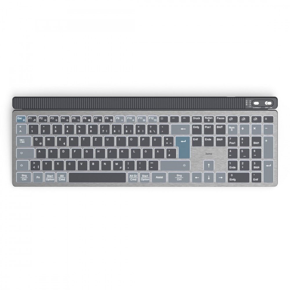 Hama Klawiatura WK-750 multi device Czarna