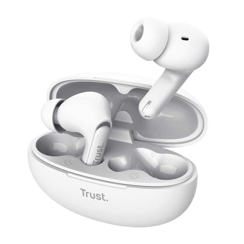 Trust Słuchawki Yavi Bluetooth ENC białe