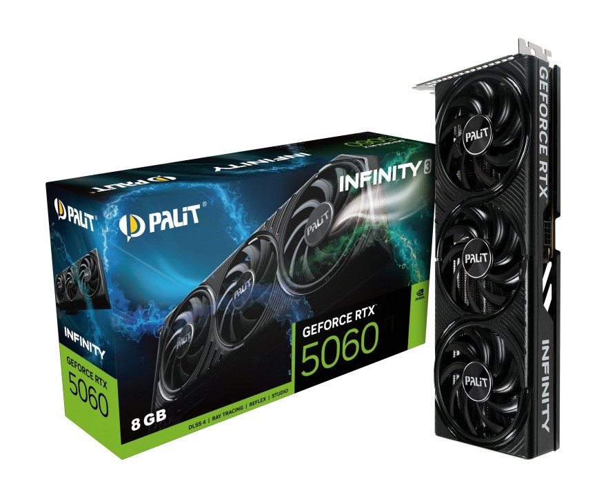 Palit Karta graficzna GeForce RTX 5060 INFINITY 3 8GB GDDR7 128bit 3DP/HDMI