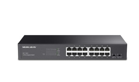 TP-LINK Przełącznik Mercusys 16-Port Gigabit Desktop/Rackmount Switch PORT: 16× Gigabit RJ45 Ports MS116GS