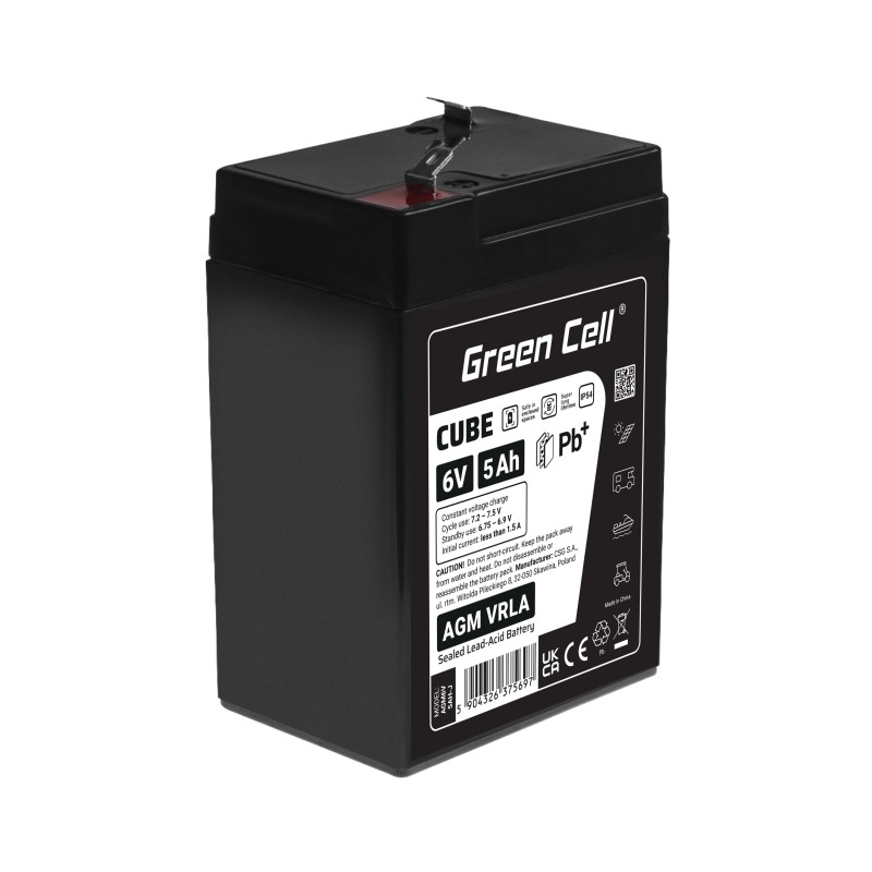 Green Cell Akumulator AGM VRLA 6V 5Ah IP54