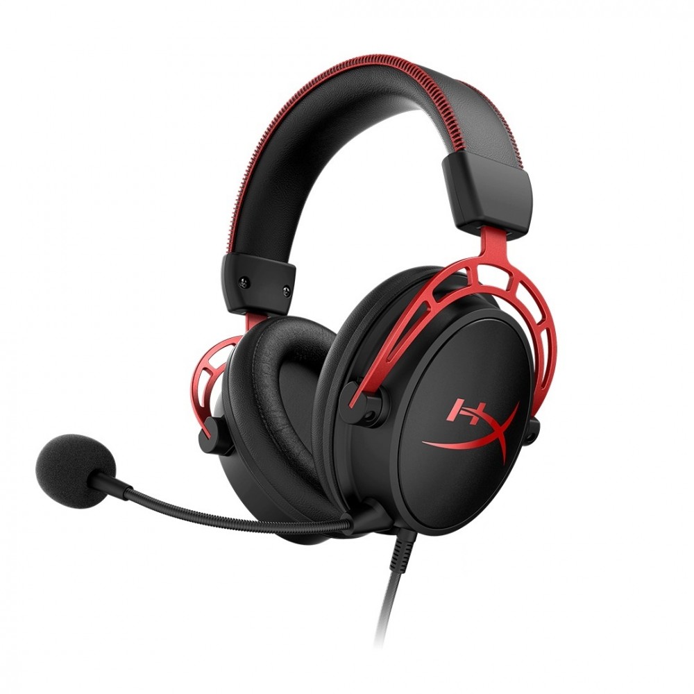 HyperX Cloud Alpha HX-HSCA-RD/EM Nauszne Czarno-czerwony