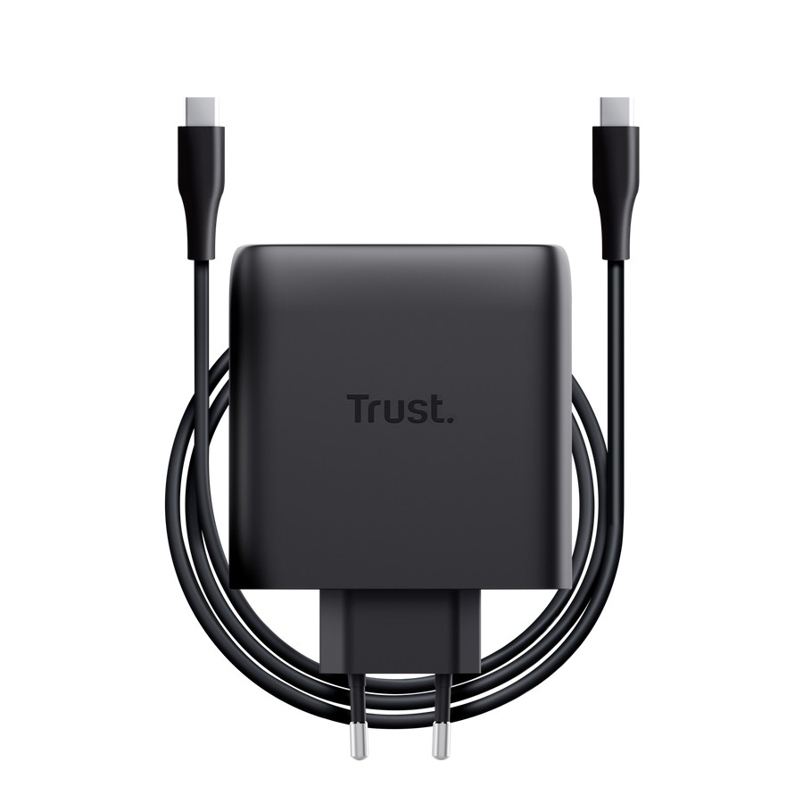 Trust Ładowarka MAXO GaN 100W 2x USB-C czarna