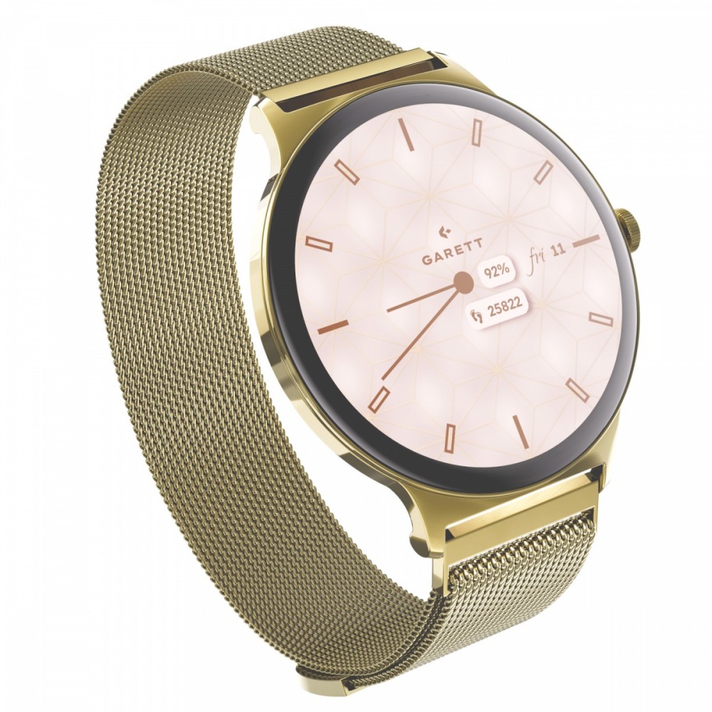 Garett Electronics Smartwatch Verona 2 złoty mesh