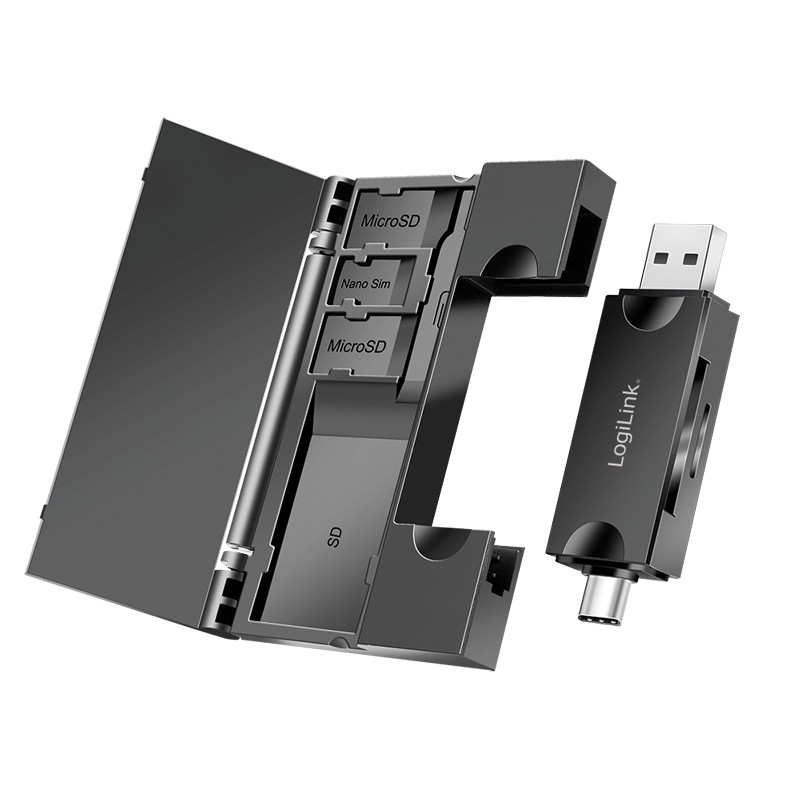 LogiLink Czytnik kart USB3.2 Gen 1, SD/microSD