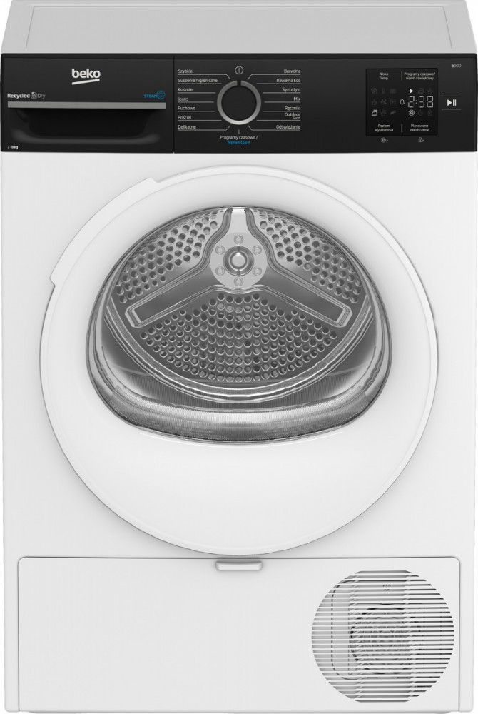 Beko b300 BM3T3823WBW SteamCure Slim 47cm 8kg
