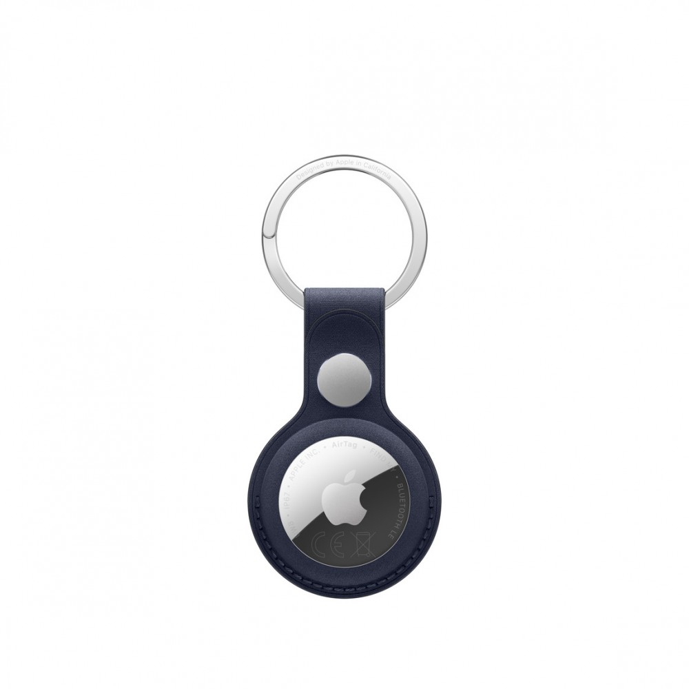 Apple Brelok z tkaniny FineWoven do AirTaga granat