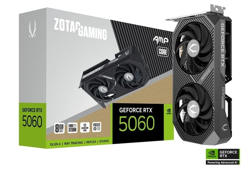 ZOTAC Karta graficzna RTX 5060 AMP CORE 8GB GDDR7 128bit 3DP/HDMP