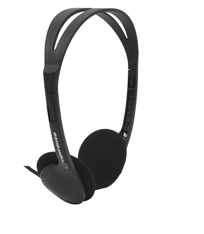 Esperanza Słuchawki EH119 AUDIO STEREO/REG GLO BLACK