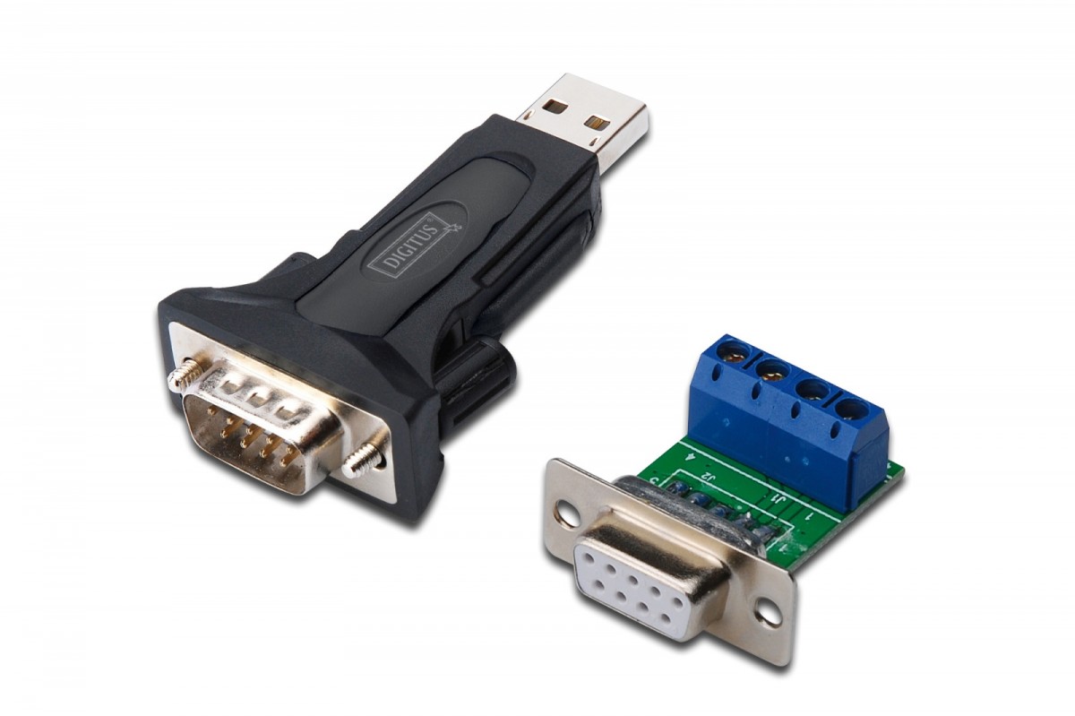 Digitus Konwerter/Adapter USB 2.0 do RS485 (DB9) z kablem USB A M/Ż dł. 80cm