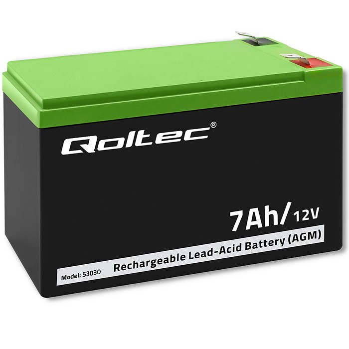 ケノン7,2 Qoltec Akumulator żelowy | 12V | 7Ah | max.72A | AGM | Alsen.pl