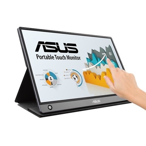 Asus Monitor MB16AMT 15.6 cala FHD IPS Dotyk 5ms MicroHDMI USB-C Głośnik 0.9kg