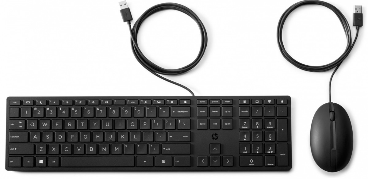 HP Przewodowa mysz i klawiatura 320MK do komputerów biurkowych 9SR36AA#ABB