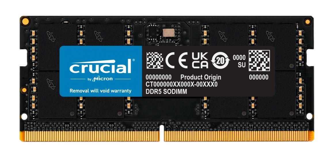 Crucial Pamięć DDR5 SODIMM 32GB/4800 CL40 (16Gbit)