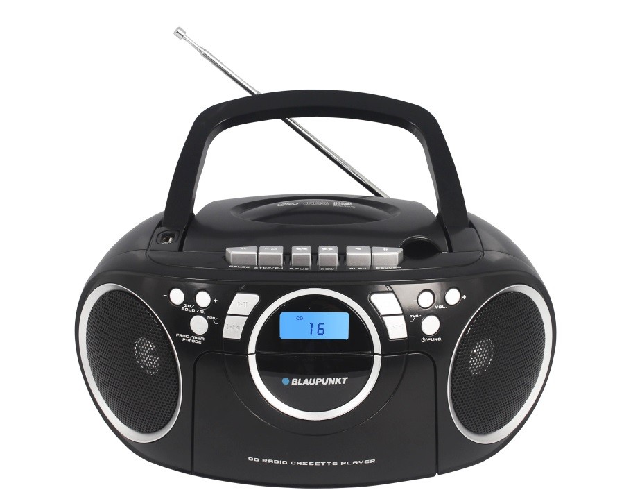 Blaupunkt Przenośny radioodtwarzacz BB16BK FM/PLL/kaseta/CD/MP3/USB